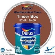 DULUX WEATHERSHIELD FLASH 20 LT - TINDER BOX 50YR 12/406