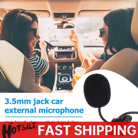 Mini Wired External Microphone Anti-noise Car External Microphone Hands-free Communication for Vehic