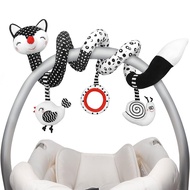 Car Seat Toys Baby Toys 0-3 Months Infant Toys Spiral Stroller Toys Newborn Toys Black and White Bab