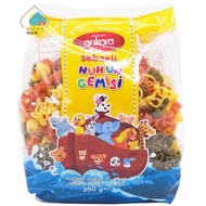 Turkey ankara Brand Three-Color Animal-Shaped Pasta 350g Children's Vegetable Pasta Bag Imported Coo