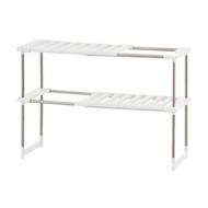 【ikloo】不鏽鋼可調式水槽下收納架