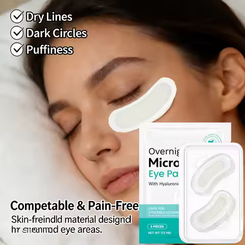 Professional Night Eye Patches Hyaluronic Acid Moisturizing Eye Mask Vitamin E Repairing Eye Care Sl
