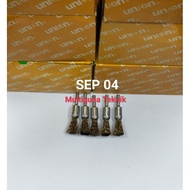 Yellow wire pipe brush brass coated end brushes SEP 04 / 1/2inch 12mm Union