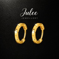 JULEE [18K/750 Gold] Hoop Earrings 18K GoldPOLOS | 18K Pure Gold Jewelry 0.55g | Classic plain hoop 