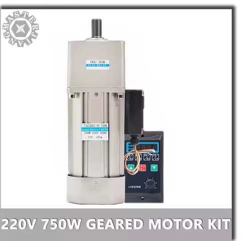 7IK750GU-SF 750W 220V AC Gear Reduction Induction Asynchronous Motor, Reversible, Adjustable Speed w