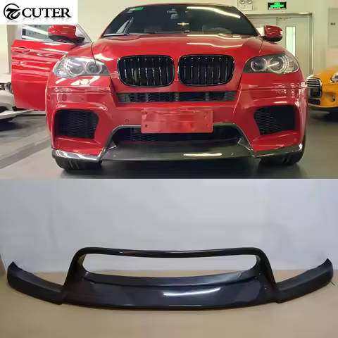 E70 X5M E71 X6M V Style Carbon Fiber Front Bumper Lip for Bmw E70 E71 Car Body Kit 2008-2014