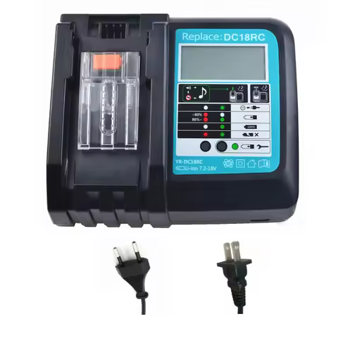 Battery Charger for Makita 18V 14.4V BL1860 BL1850 BL1840 BL1830 BL1820 BL1415 BL1440 DC18RC Li-ion 