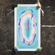 XII. 織 Braids。黑泉神諭卡 藝術複製畫