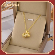 สร้อยทอง18kแท้ ทองคำ 99.99% เพทายถุงโชคดีกวักมือเรียกสร้อยคอ สินคเก็บเงินปลายทางได้