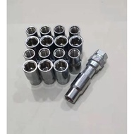 2 layer enkei nut for sport rim sparco & enkei