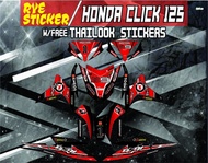 Decals Sticker Motorcycle Decals for Honda click 125 and 150 V2 038
