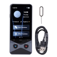 AI Language Translator 1750mAh แบตเตอรี่ 5MP การแปลภาพ 3.7 นิ้วหน้าจอภาษา Voice Translator อุปกรณ์สํ