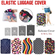 #Readystock Sarung bagasi Sarung Pelindung Bagasi Elastik 18-25inci Letter Travel Accessorie Sarung 