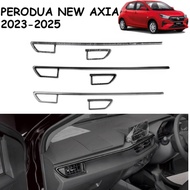 Perodua Axia 2023-2025 Dashboard Panel Lining Glossy Black Carbon Trim for Axia Car Accessories