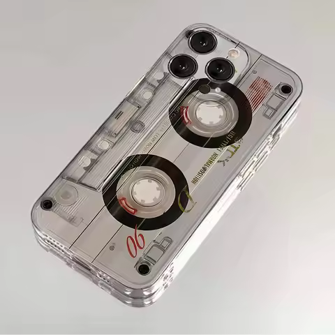Clear Case For iPhone 16 17 15 Pro Max Cases iPhone 11 12 13 14 ProMax Plus 8 XS XR Transparent Retr