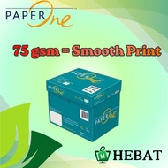 A4 Paper One 75gsm 500s 1 BOX Copier Paper 5 reams Kertas 1 kotak |PaperOne | IK Yellow A4 70gsm