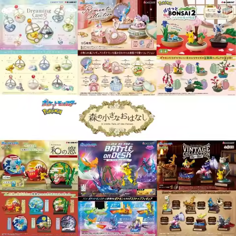 Re-Ment Pokemon Figures Full Set Swing Vignette Decorative Frame Collection Terrarium Collection Ser