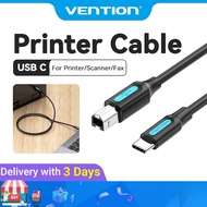 Vention USB-C Printer Cable, 480Mbps High-Speed Heavy-Duty Printing Cable for Laptop, Computer, and 
