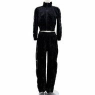 สุดยอดสินค้าคุณภาพ◇Alexander Wang อเล็กซานเดอร์ วัง 4WC1252116/4WC1254415 แจ็คเก็ตครอปผ้าวัลเวท เซ็ต