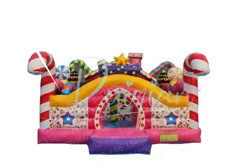 Commercial Customization Large candy sweety Inflatable Bounce House Jumping Castle kid playground Wi
