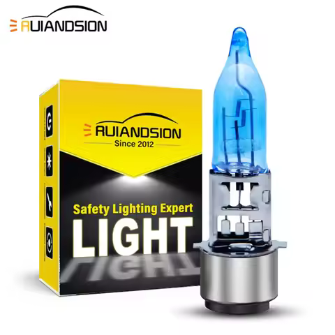 1Pcs BA20D H6M 12V 35W Halogen Bulb Motorcycle Headlight Fog Lights Universal Halogen Lamp Replaceme