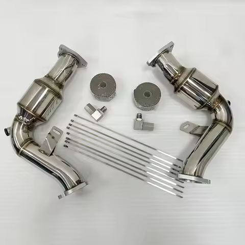 Turbo Downpipe Exhaust For S4 S5 A7 A8 B8 Q5 SQ5 3.0 TFSI V6 . B8 S4 and S5 3.0T engines A4 S4 B8 B8