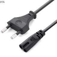 DTA EU Power Cable 2pin IEC320 C7 US Power Extension Cord For Laptop Charger Printer Radio Speaker D