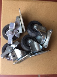 Bánh xe đẩy hàng bộ bánh xe 4 bánh siêu bền bánh xe 50 x21 ( 2 hãm 2 không) bánh xe chịu lực