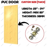 [Custom Size] PVC Door THICK Toilet Door / Plastik PVC Pintu Tebal Tandas BIlik Air / Pintu PVC QBox Custom Size Thickness 38mm