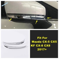 ABS Chrome Rearview Mirror Decoration Strips Sequins Molding Cover Trim Accessories For Mazda CX-5 C