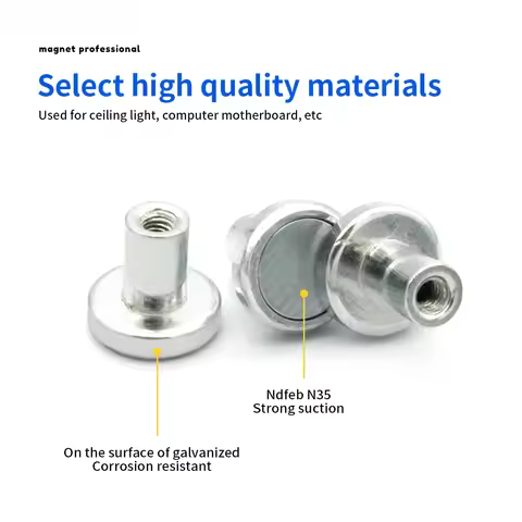 Wholesale M3 Height H4 H6 H8 H12mm Magnetic Screw Led Light Magnet Wholesales Lamp Fitting Ceiling B