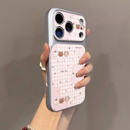 For Samsung Galaxy A07 M07 F07 A06 M06 F06 A05S M05 A04S A04E M04 F04 A03 Core A03S Pink Bear  Silve