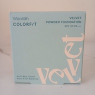 WARDAH Colorfit Velvet Powder Foundation SPF 20 PA+++ Shade 11C Pink Fair 21C Shell 22N Light IVORY 