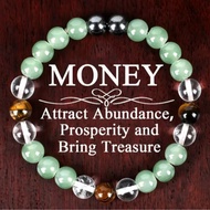 8mm Natural Tiger's Eye Handmade Beaded Bracelet Christmas Talisman Containing Protective Energy Gif