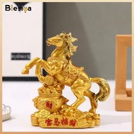 Blesiya Rich Horse Statue Money Horse Statue Feng Shui Horse Year Ornament Horse Resin Statue for De
