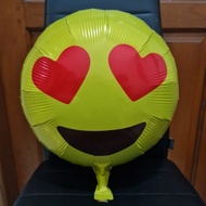 MATA Heart Eye Emoji Foil Balloons/ Love Emoji Balloons