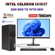 [USED] Desktop PC Full Set / PC Only | Lenovo ThinkCentre Intel Core i3 i5 i7 2nd to 10th Gen