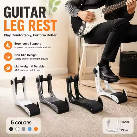 Acrylic Guitar Foot Rest Applies To Acoustic and Electric Guitars As Anti-slip Leg Support Solid Tra