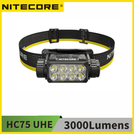 NITECORE HC75 UHE 3000 Lumens With 5500Mah Li-Ion Battery 209G For Search Hiking/Trekking Rechargeab