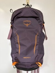 【未售】Osprey HIKELITE 18 背包 (紫/橙色) 連防雨罩 18L 背囊