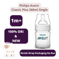 Philips Avent Classic Plus Bottle 260ml 1M+ Slim Neck Single Shrink Wrap Philips Avent Large Milk Bottle