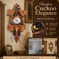 [Realistic Cuckoo Sound] / [Automatic Hourly Chime] Cuckoo Wall Clock / Chiming Alarm Clock / Home D