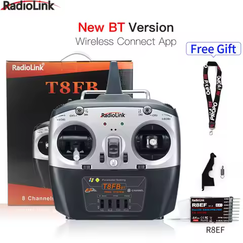 Radiolink T8FB 2.4G 8 Channels Radio Transmitter Remote Controller With R8EF Receiver for Airplane B