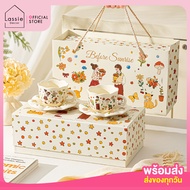 NEW🎀Gift Box Before Sunrise ชุดแก้วกาแฟ เซรามิก พร้อมกล่องของขวัญ ลายคู่รัก 🎁| Lassie Decor