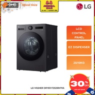 LG 20/10kg Front Load Washer Dryer F2520RNTKA with with AI Direct Drive™ and TurboWash™ ThinQ Mesin 