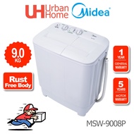 Midea Twin Tub Washer Semi Auto Washing Machine Promo Mesin Basuh (9kg) MSW-9008P