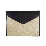 Woven Liham Tikog Grass and Leather Laptop Sleeve