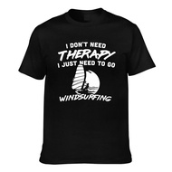 I Don'T Need Therapy I Just Need To Go Windsurfing Men's Cotton T-Shirts