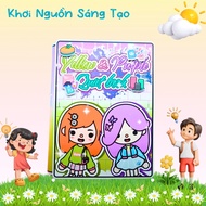 Toka world cloth books play dolls for girls 5 year old girls toys girls toys handmade books elsa toy