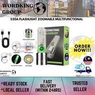 520A FLASHLIGHT ZOOMABLE MULTIFUNCTIONAL (TL400101)